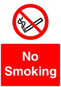 Foamex Sign 210x297mm “No Smoking”