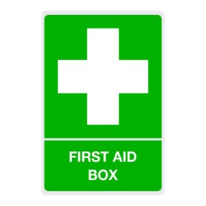 Sticker Sign 200x300mm “First Aid Box”