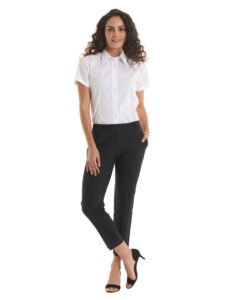 UC712 Ladies Poplin Half Sleeve Shirt