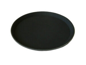 16″ Round Waiters Tray Black