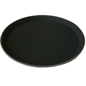 Round Waiters Tray Black