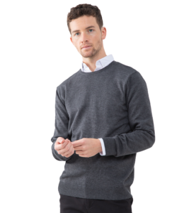 Henbury H725 Lightweight Cotton Acrylic Crew Neck Sweater