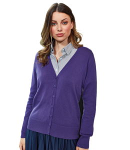 Premier PR697 Ladies Cotton Acrylic V Neck Cardigan