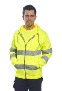 B305 Hi-Viz Zip Front Hoodie