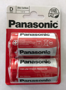 Panasonic D Battery 2 Pack