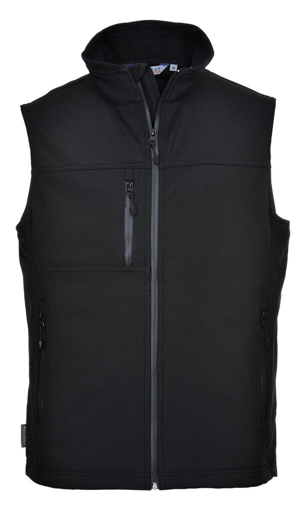 TK51 3 Layer Softshell Bodywarmer Black