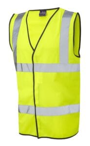 Hi-Viz Class 2 Standard Waistcoat Yellow