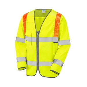 Barbrook ISO 20471 Class 3 Orange Brace Sleeved Waistcoat