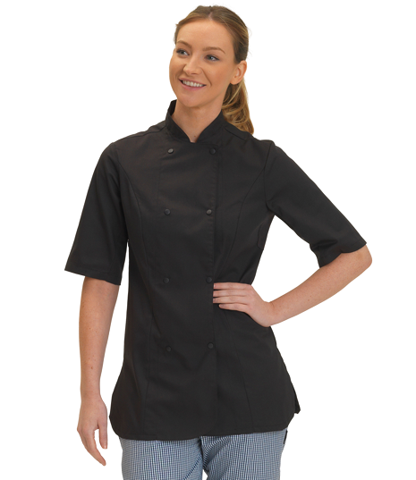 Dennys Ladies Short Sleeve Premium Chef’s Jacket