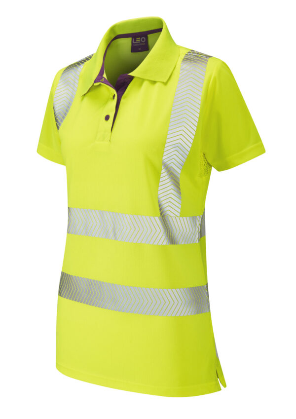 Pippacott ISO 20471 CL 2 Coolviz  Ladies Polo Shirt