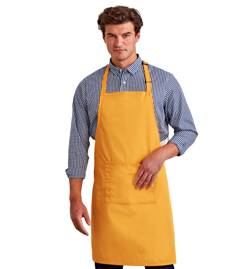 PR154 Premier ‘Colours’ Bib Apron With Pocket