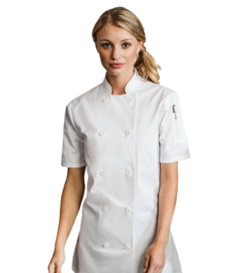 PR670 Premier Ladies Short Sleeve Chef’s Jacket