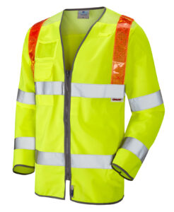 Barbrook ISO 20471 Class 3 Orange Brace Sleeved Waistcoat