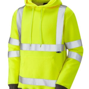 Goodleigh Hooded Ecoviz Sweatshirt ISO 20471 Yellow
