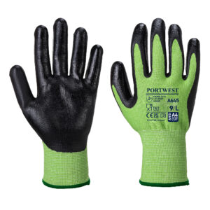 A645 Green Cut Nitrile Foam Gloves