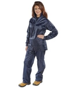 B-Dri Navy Rainsuit Jacket & Trousers