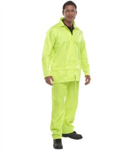 B-Dri Yellow Rainsuit Jacket & Trousers