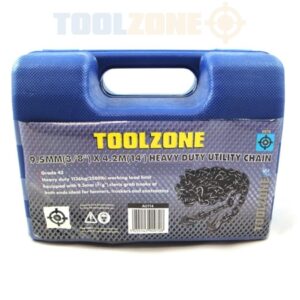 Toolzone Towing Chain 14ft x 3/8″ c/w Hook