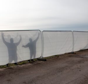 Tildenet LS95 Fencing Scrim/Screening White 1.83x100m Fire Retardant