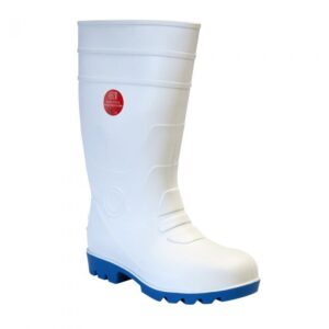 Food-X PU Safety Wellington Boots P100 White/ Green