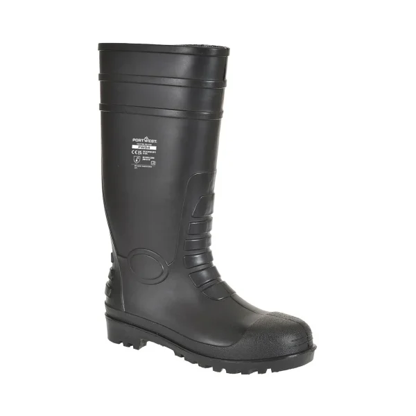 Classic Safety PVC Work Wellington FW94 S4 Black Steel Toe