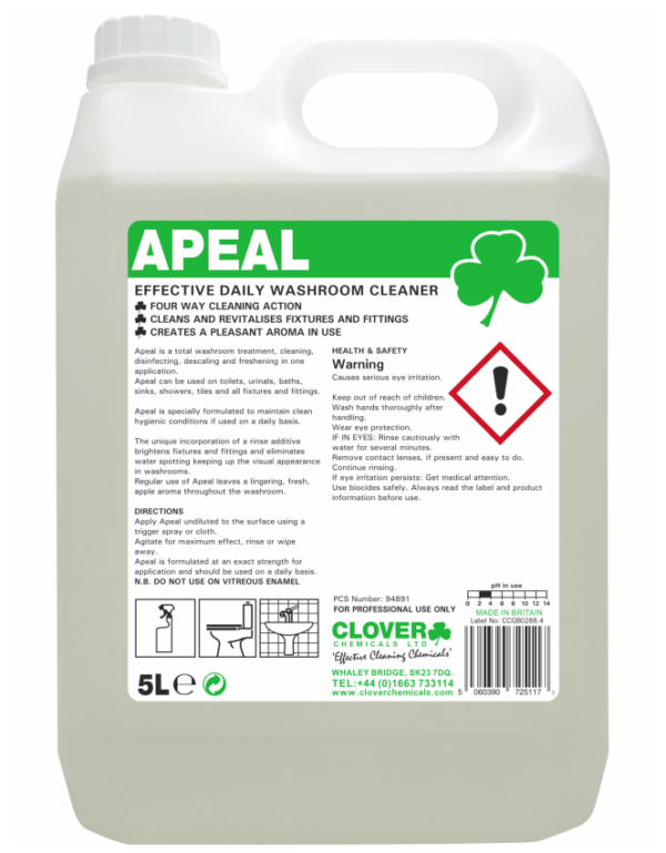 Apeal Daily Washroom Cleaner 5Ltr