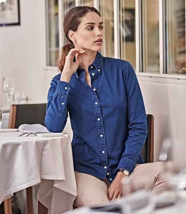 TeeJays T4003 Ladies Long Sleeve Casual Twill Shirt