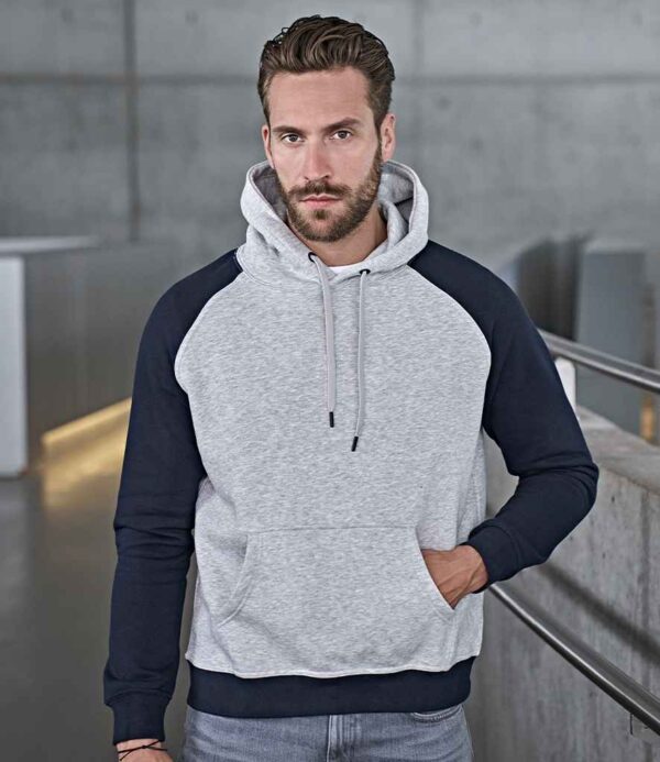 TeeJays T5432 Two Tone Raglan Hooded Sweatshirt