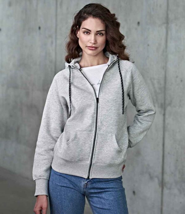 TeeJays T5436 Ladies Fashion Zip Hooded Sweatshirt