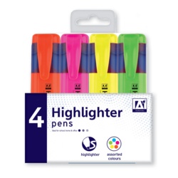 Highlighter Pen Set (Pack 4)