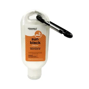 Sunblock Sun Cream SPF50 50ml w/Carabiner Clip
