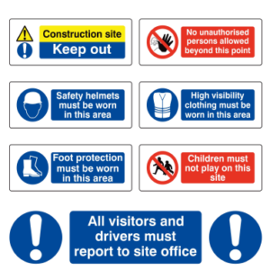 Correx Site Safety Sign