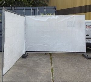 Fence Tarp White FR