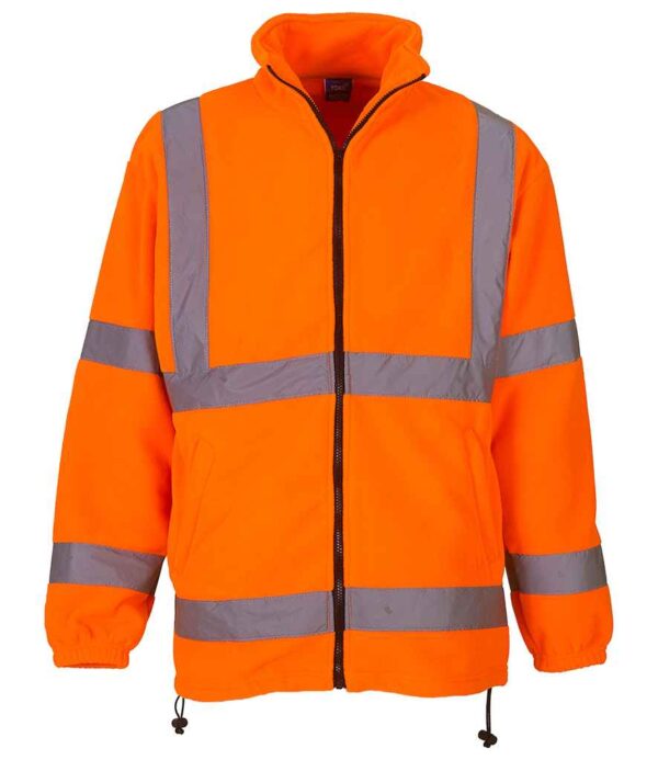 Yoko Hi-Vis Heavyweight Fleece Jacket Orange (HVK08)