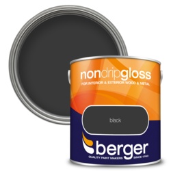 Berger Non Drip Gloss Paint 2.5L Black