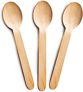 Chef Aid Wooden Cutlery Spoons (100)