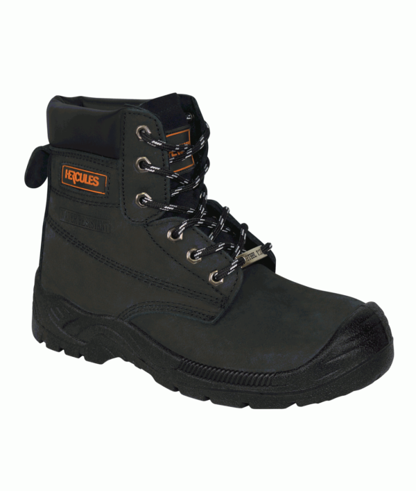 Hercules High-Leg Nubuck Boot Black