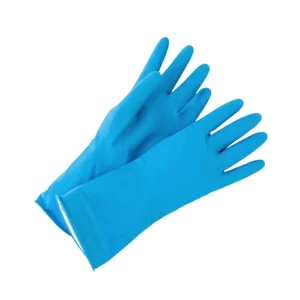 Household Rubber Washing Up Gloves Blue Medium Weight (S-XL)