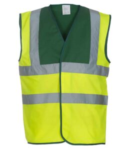 Yoko Hi-Vis Two Band and Braces Waistcoat YK102