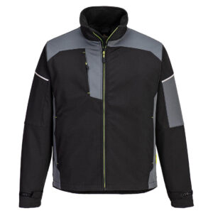 PW378 Softshell Jacket (3L) Black/Zoom Grey