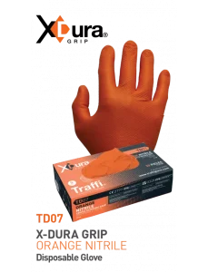 XDURA Nitrile Disposable Gloves TD07 Orange