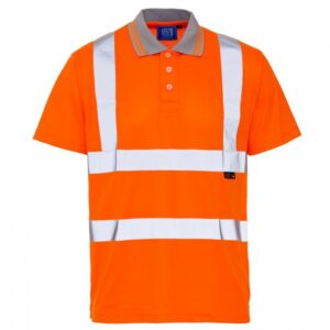 Hi Vis Orange Bird Eye Polo Shirt