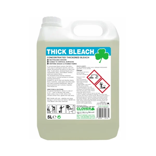 Thick Bleach Concentrated 5Ltr