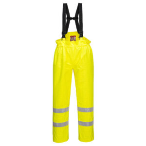 Bizflame Rain Unlined Hi-Vis Antistatic FR Trousers