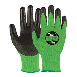 Traffi X-Dura Classic PU Safety Glove Green