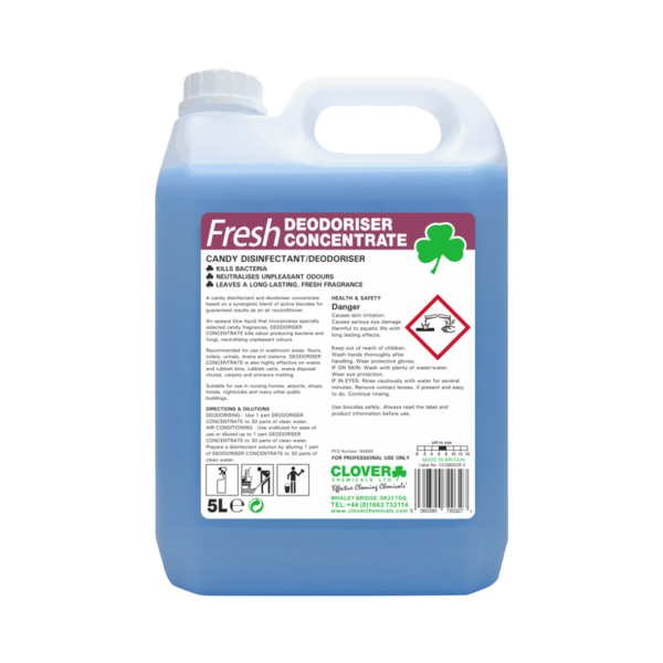 Fresh Candy Disinfectant Deodoriser Concentrate 2 x 5Ltr