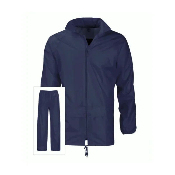 Bering 2 Piece Rain Suit – Waterproof Trousers and Jacket – Navy