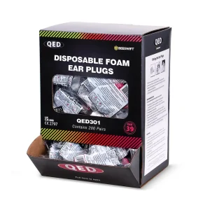 QED301 Disposable Earplugs Box