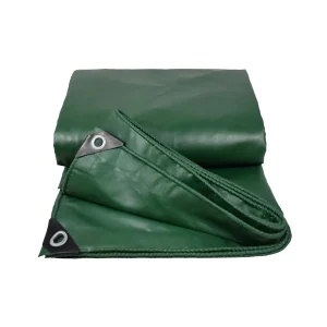 Green folded tarpaulin JSM4318