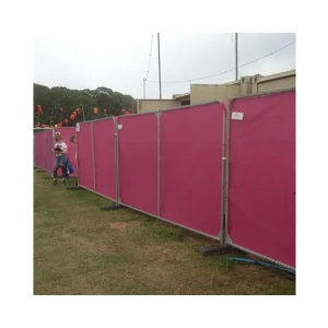 Purple Scrim on Site